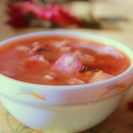 Рецепт Солянки с говяжьим сердцем и охотничьими колбасками