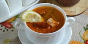 солянка с мясом