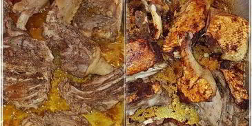 утка с капустой