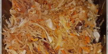 утка с капустой