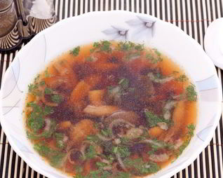 Суп из консервированных грибов