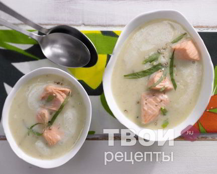 Суп из лосося