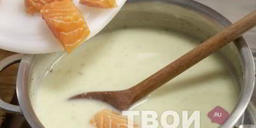 суп из лосося