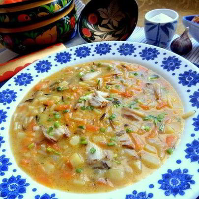 Суп из скумбрии Ретро