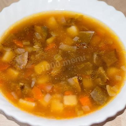 Суп из сухих белых грибов