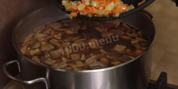 суп из сухих белых грибов