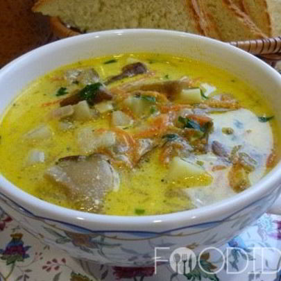 Суп из сушеных белых грибов