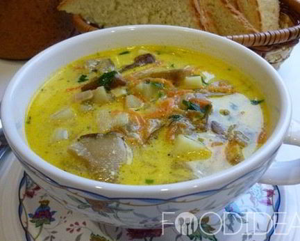 Суп из сушеных белых грибов