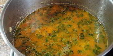 суп из темной фасоли