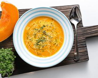 Суп из тыквы и яблока