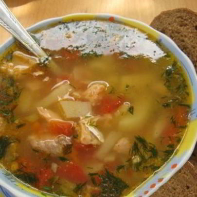 Суп картофельный с треской