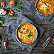 Рецепт Грузинского супа Харчо со свининой