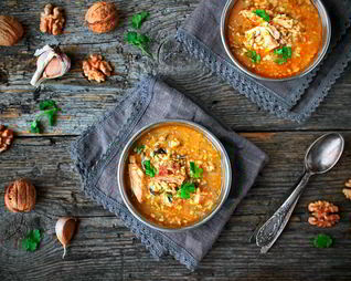 Грузинский суп Харчо со свининой