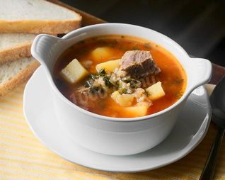 Харчо из говядины с картошкой