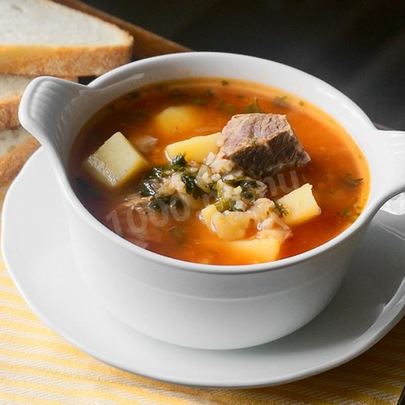 Харчо из говядины с картошкой