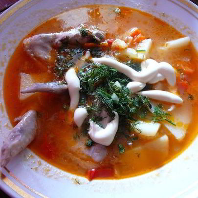 Харчо из куриных крылышек