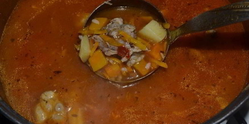 Рецепт харчо из свиных ребрышек