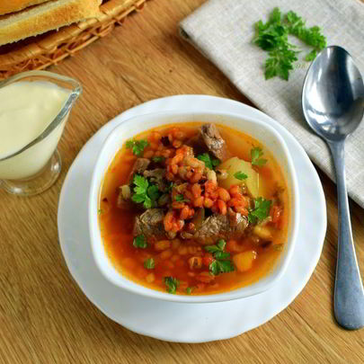 Харчо с перловкой