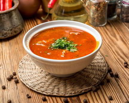 Куриный суп харчо с картошкой и рисом