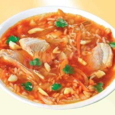 Куриный суп-харчо с Ткемали