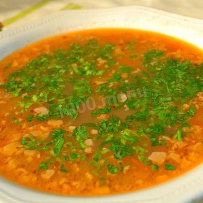 Суп Харчо с говядиной и рисом