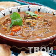 Рецепт Супа Харчо с соусом Ткемали