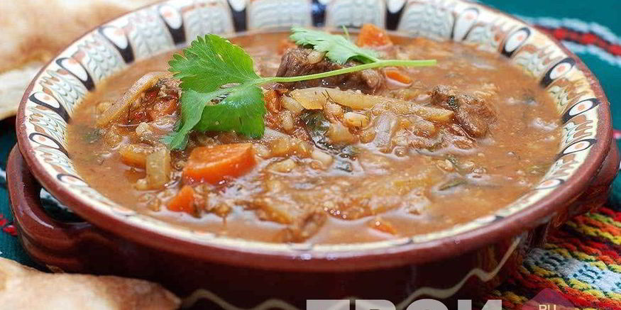 Рецепт супа харчо с соусом ткемали