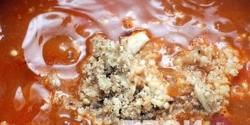 суп харчо с соусом ткемали