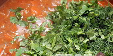 суп харчо с соусом ткемали