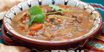 суп харчо с соусом ткемали