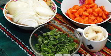 суп харчо с соусом ткемали