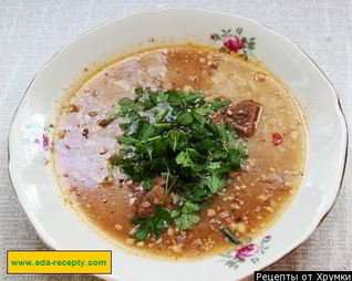 Вкусный суп харчо из говядины с рисом