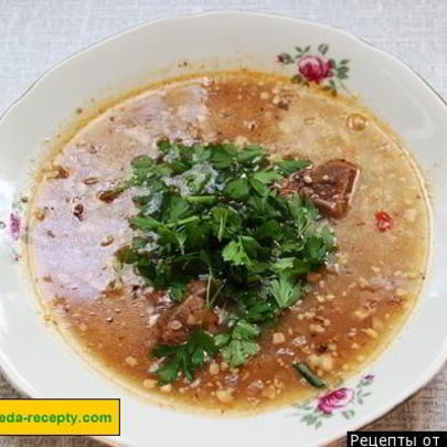 Вкусный суп харчо из говядины с рисом