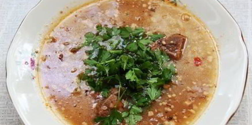 Рецепт вкусного супа харчо из говядины с рисом