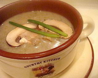 Суп-крем из королевских шампиньонов