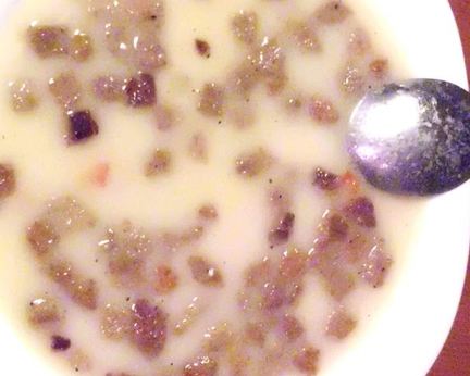 Белый суп-пюре по-баварски