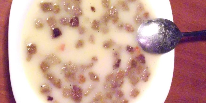 Рецепт белого супа-пюре по-баварски