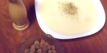 белый суп-пюре по-баварски