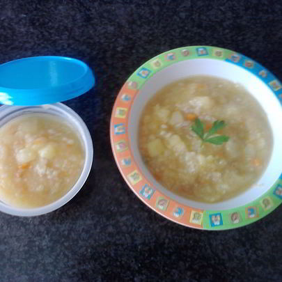 Детский суп-пюре с мясом