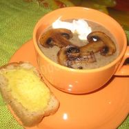 Рецепт Грибного супа-пюре на молоке из свежих грибов