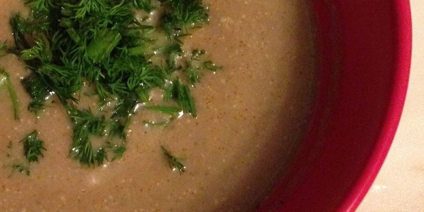 Рецепт грибного супа-пюре со сливками