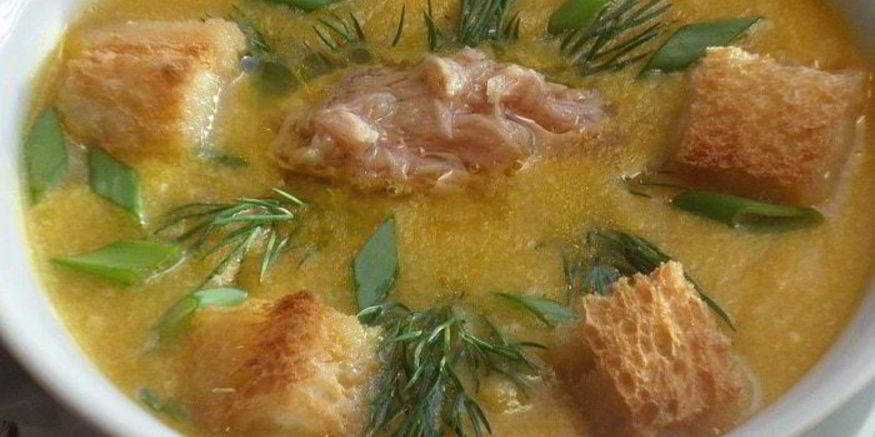 Рецепт кукурузного супа-пюре с тунцом