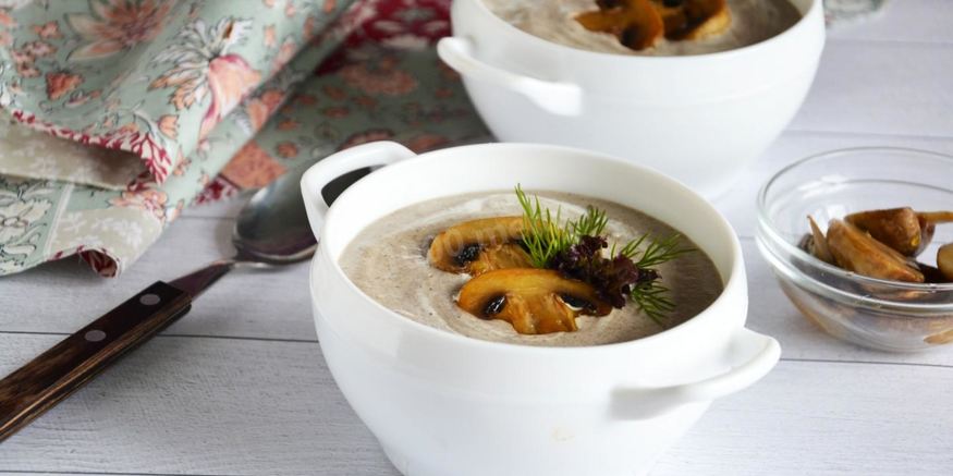 Рецепт супа пюре грибной со сливками