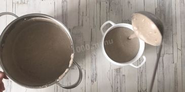 суп пюре грибной со сливками