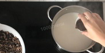 суп пюре грибной со сливками