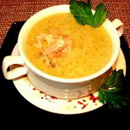 Рецепт Супа-пюре из брокколи с курицей и сыром