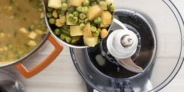 суп-пюре из горошка и нута