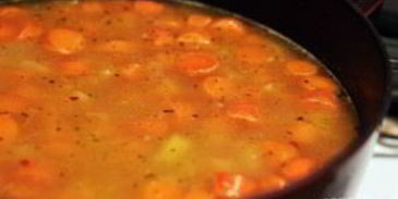 суп-пюре из моркови с фрикадельками