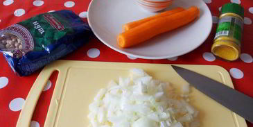 суп-пюре из нута с карри