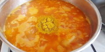 суп-пюре из нута с карри